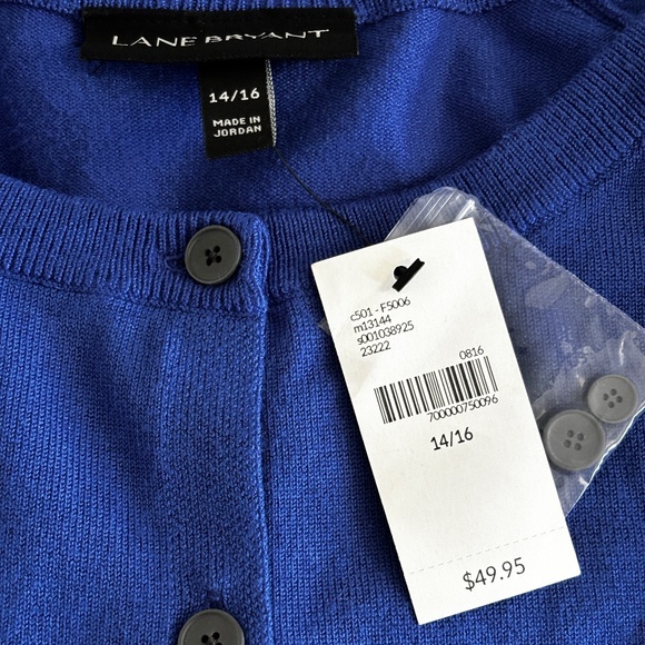Lane Bryant Cardigan - Blue Size 14/16 - Picture 5 of 7
